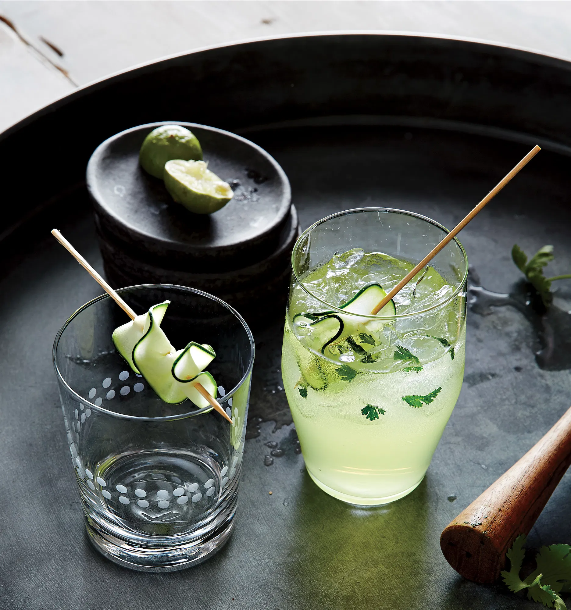 crate and barrel cocktail recipe muddled cucumber margherita with lime